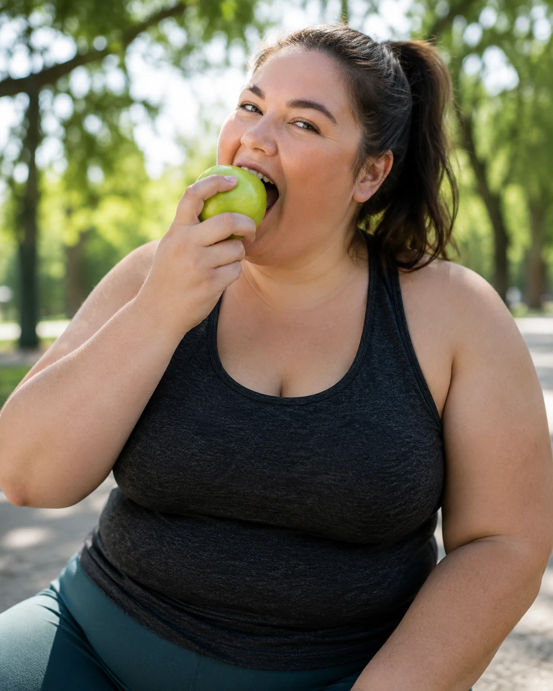 Patient exercising during medical weight management